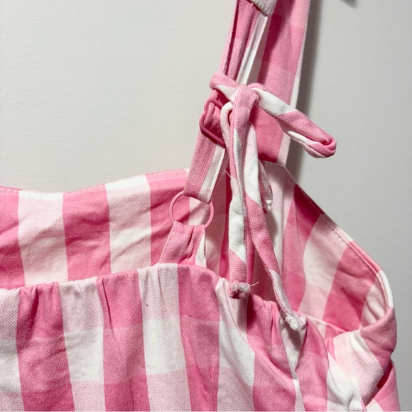 Vixen By Micheline Pitt Dream House Swing Dress Pink Gingham Size 3X Pockets - Picture 10 of 16